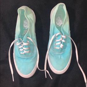 Blue and Green Ombre Vans